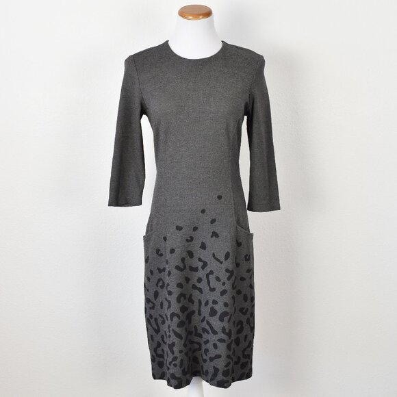 J. McLaughlin Leopard Print Sheath Dress - XS - Picture 1 of 9